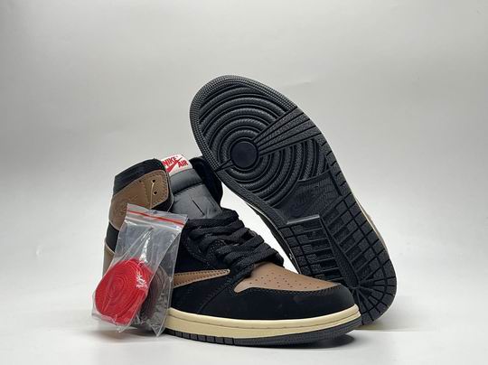 Travis Scott x Air Jordan 1 High OG “Black Mocha” CD4487-100 Men's Women's Basketball Shoes-64 - Click Image to Close